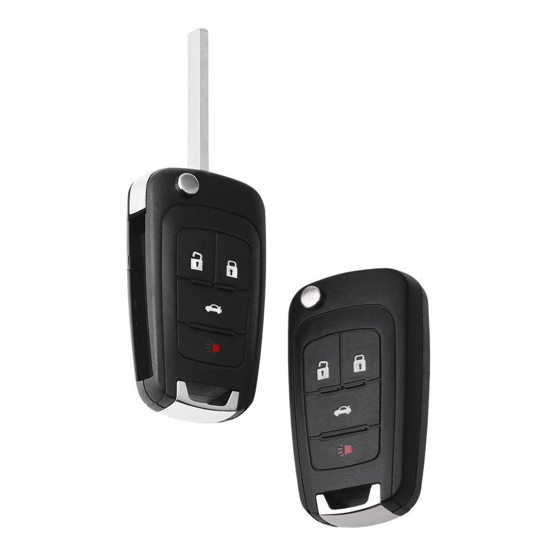 [AUSTRALIA] - OCESTORE 2Pcs Car Key Fob Keyless Flip Entry Remote OHT01060512 4-btn Compatible with Allure Camaro Malibu Terrain Cruze Equinox Impala Lacrosse Regal Verano Encore KR55WK50073 