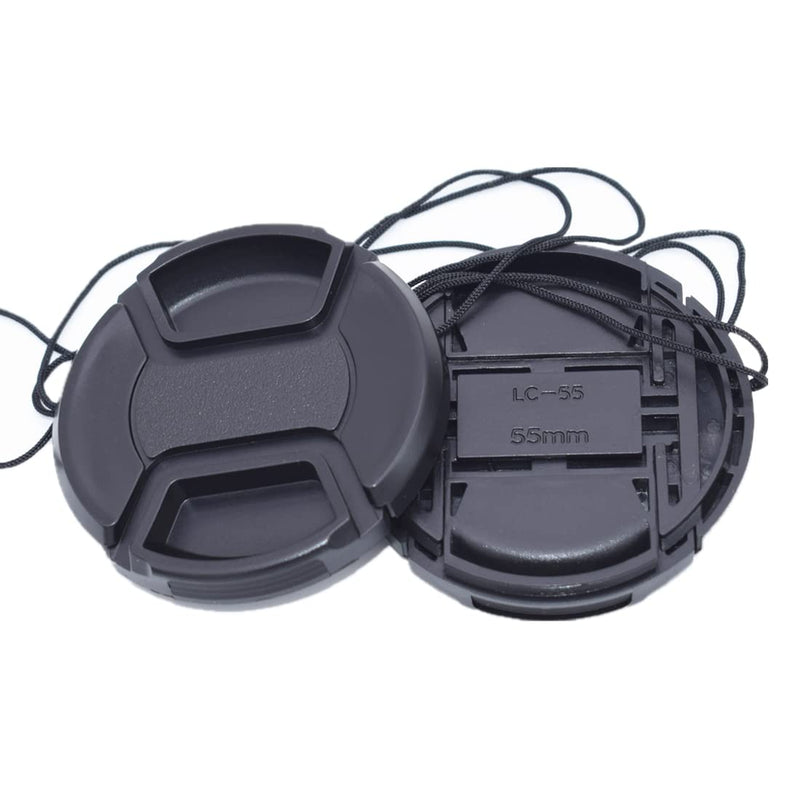 55mm Front Lens Cap (55mm Camera Lens Cap) Compatiable All Brands Ø55mm Camera Lens and Other Lenses with 55mm Filter Thread.