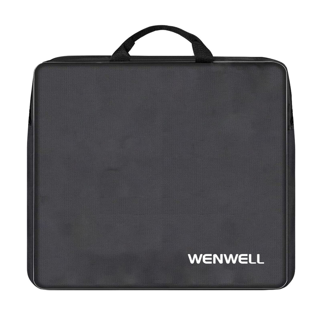 WENWELL Photography Carrying Bag for 18" Ring Light,Tripod Stand Protective Case Accessories, 18 19 Inche Circle Round Zippered Padded Handbag Compatible for Neewer UBeesize led Ring Light 18 in black