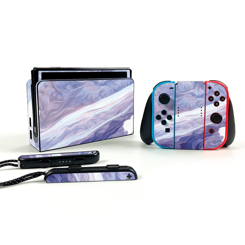 MightySkins Skin Compatible with Nintendo Switch OLED - Whirlwind | Protective, Durable, and Unique Vinyl Decal wrap Cover | Easy to Apply, Remove, and Change Styles | Made in The USA