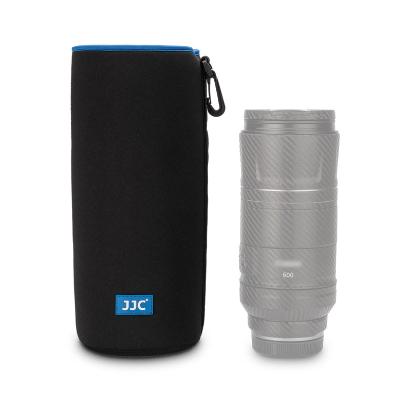[AUSTRALIA] - JJC Drawstring Neoprene Camera Lens Pouch Case, Protective Lens Bag for DLSR Mirrorless Lenses Up to 3.9 x 11.0" (D X H) for Canon EF 70-200mm Canon EF 100-400mm Canon EF 70-300mm AF-S 70-200mm and More XXL (3.9" x 11") 