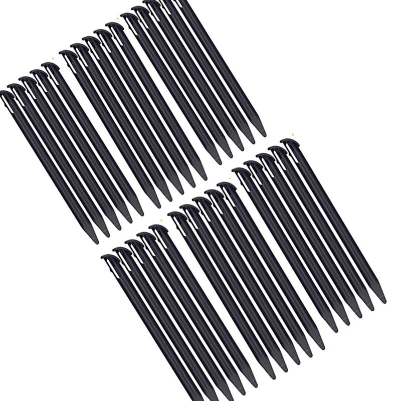 XHBTS 30 Pieces Plastic Replacement Touchscreen Stylus Pen, Compatible with Nintendo New 3DS XL, New 3DS LL (Black) Black