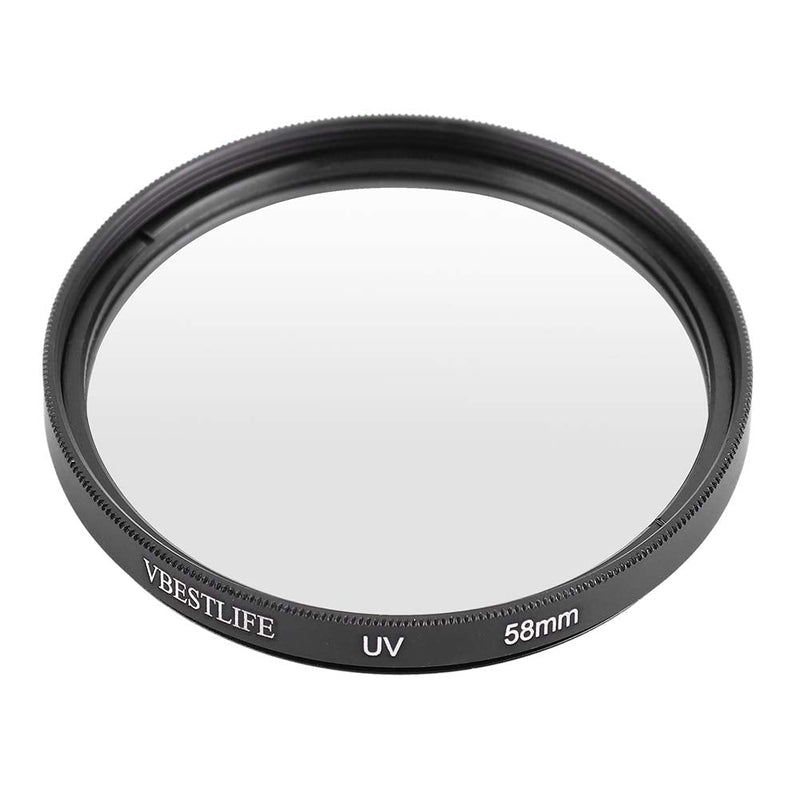 Lens UV Filter, Camera Protecting Filter High Transmittance Lens Protecting Filters for Photographer for DSLR Cameras(58MM) 58MM