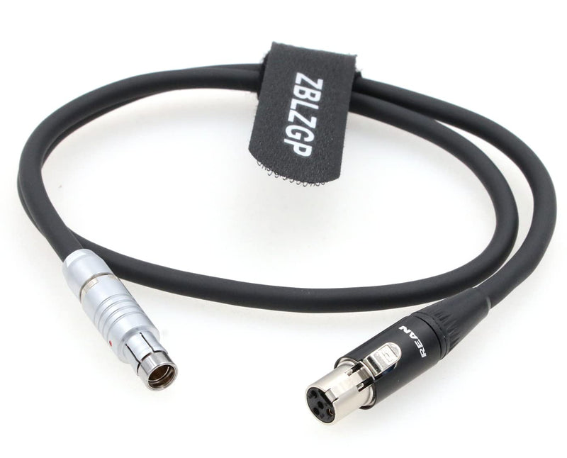 ZBLZGP RS 3 Pin to Mini XLR 4 Pin Female Power Cable for ARRI Alexa Camera RS/Tilta Kit to TVLogic Monitor