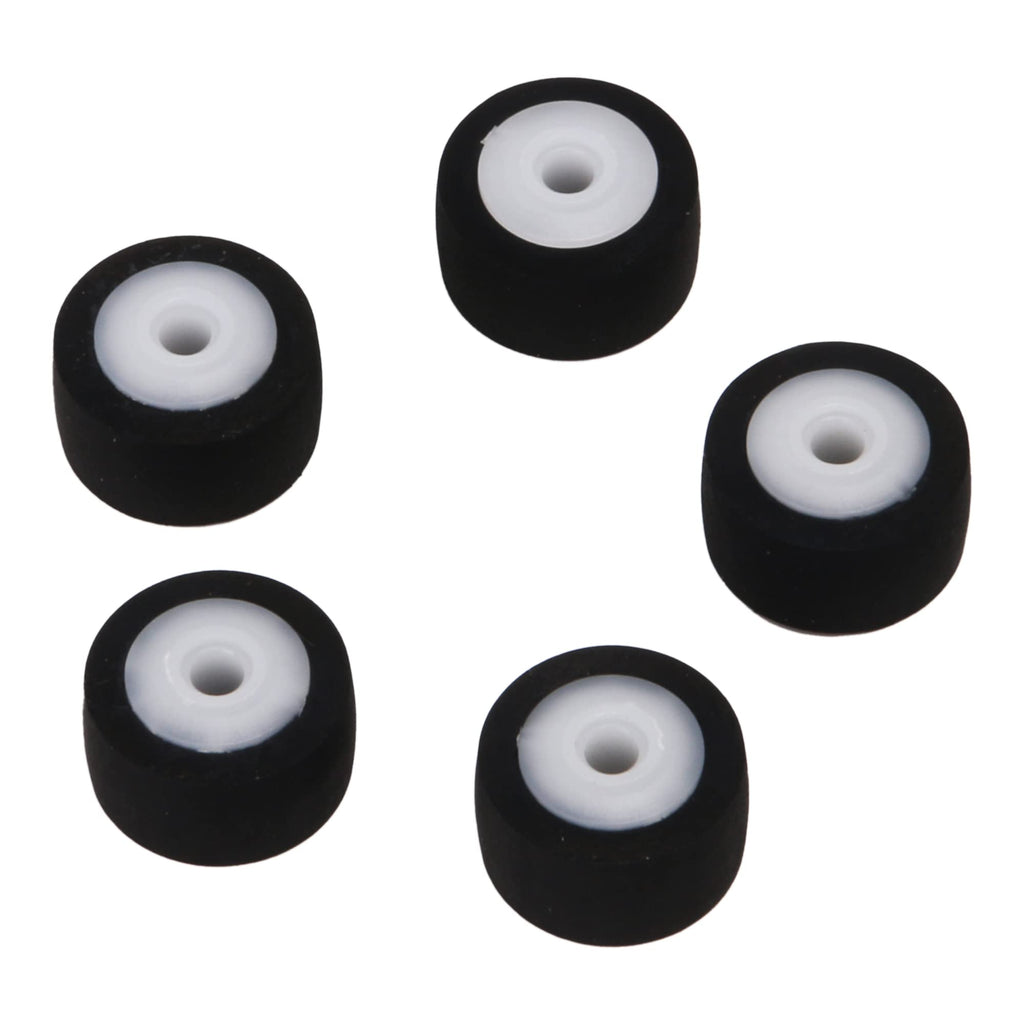 5Pcs Recorder Pinch Roller, 13x6x2.5mm Video Tape Belt Pulley, Black Rubber Audio Bearing Roller Guide Pulley for Car Radios Players Amplifiers