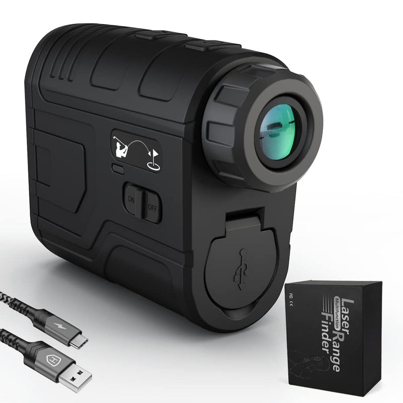 Laser Golf/Hunting Range Finder, 7X Magnification 650/1000 Yards Laser Rangefinder, Accurate, Slope Function, Pin-Seeker & Flag-Lock & Vibration F600S