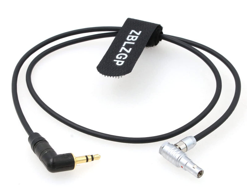 [AUSTRALIA] - ZBLZGP Right Angle 5 Pin Male to 3.5mm Right Angle TRS Audio Cable for ARRI Alexa Mini Camera (50CM) 50CM 