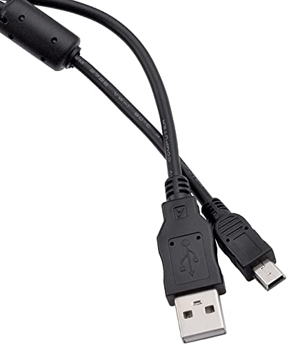 [AUSTRALIA] - UC-E4 Power Cable Replacement USB Cable Data Synchronization Cable Compatible with Nikon D3100 D3100S D3X D40 D40X D50 D60 D70 D100 D700 D40X D300 UC-E15 Digital SLR Camera（1.5M/Black） 4.9FT 