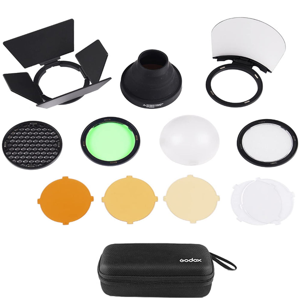Godox AK-R1 Accessories Kit for Godox V1-S/V1-N/V1-C Speedlight, AD200 and AD200pro Pocket Flash, H200R Round Flash Head Accessories Kit with Magnetic Port Easy to Use