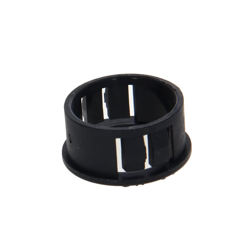 Bettomshin 100Pcs Black Snap Bushing 22mm/0.87" Mounting Dia Nylon Snap in Cable Hose Bushing Grommet Protectors SK-22 for Cable Snap Bushing Insulated Protection 100Pcs SK-22