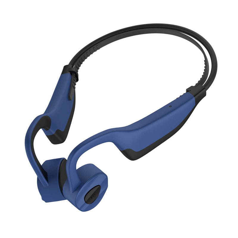 Wireless Headphones Bluetooth, SUDROID Bone Conduction Earphones Waterproof Headset Underwater Open Ear Hi-Fi Stereo Sound for Cycling Running Gym, Blue