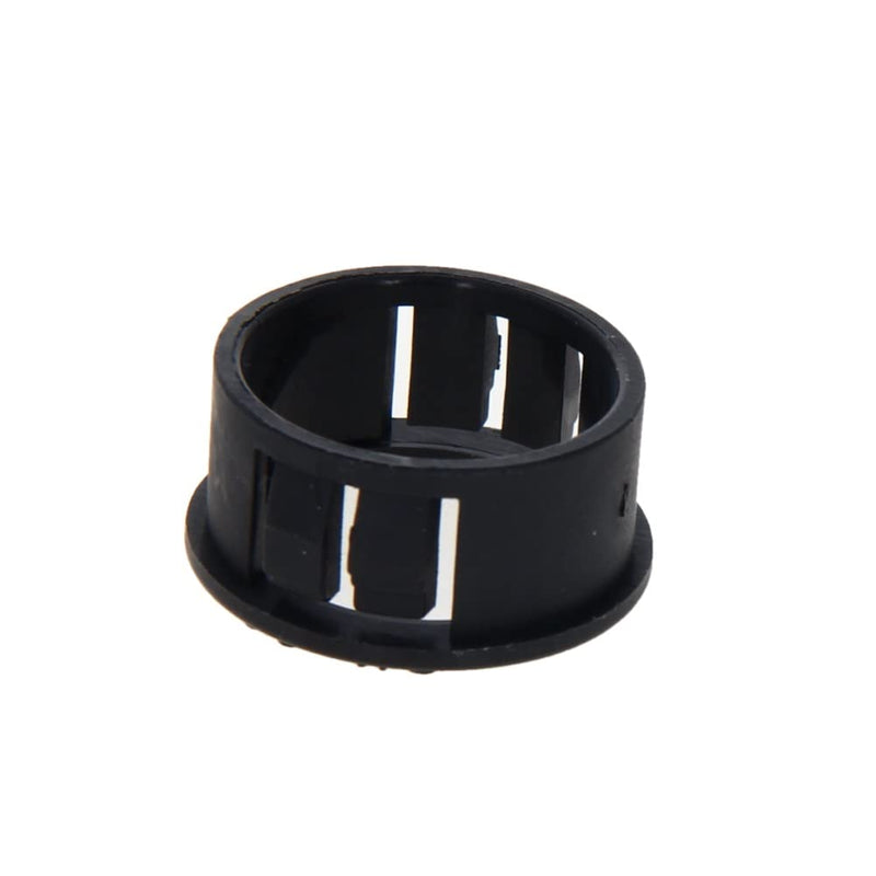 Yinpecly Electric Cable 22mm Cable Snap Bushing Grommet Protector Nylon Snap in Cable Hose Bushing Grommet,Black 100pcs
