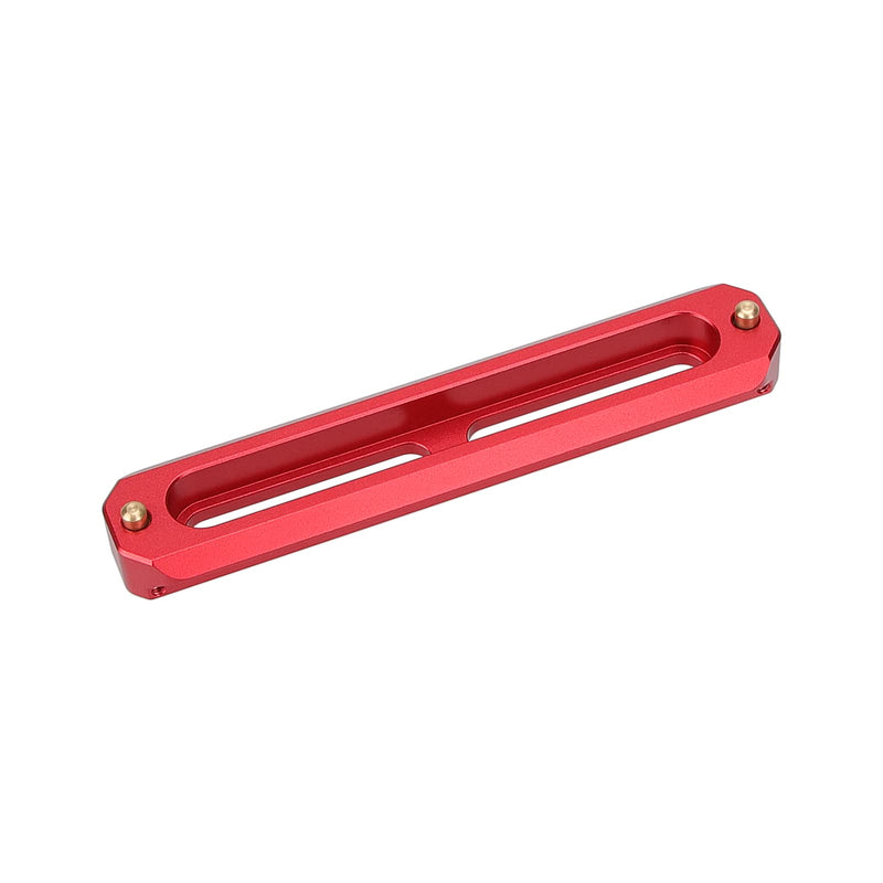 CAMVATE Standard Safety Rail Quick Release Bar with Anti-Fall Spring Pins for DSLR Camera Cage Rig(100mm,Red) - 2988 100 mm