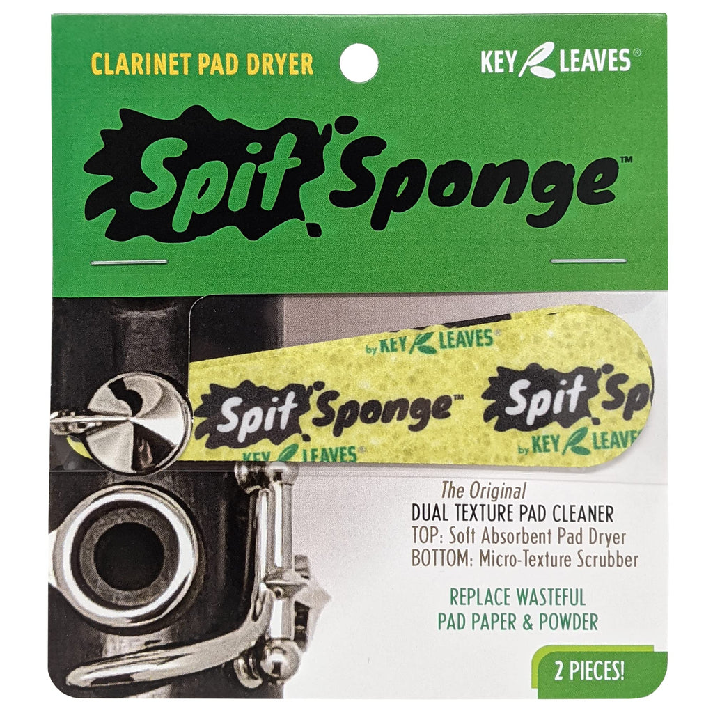 (2 piece) Spit Sponge™ clarinet pad dryer fleece for cleaner tone holes and key pads