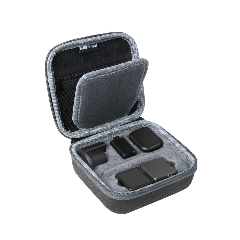 Hooshion Action 2 Carrying Case for DJI Action 2 Dual Screen/Power Supply Combination, Action 2 Storage Bag, Used to Store Camera Touch Screen/Battery Life Module, with Carabiner