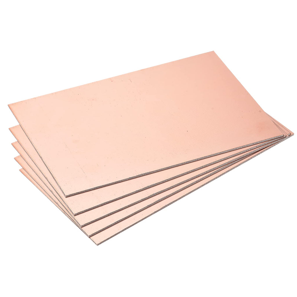 MECCANIXITY PCB Copper Clad Board Laminate 150mm x 100mm x 1.5mm FR4 Glass Fiber Single-Sided for Circuit Projects, Pack of 10 150mmx100mmx1.5mm