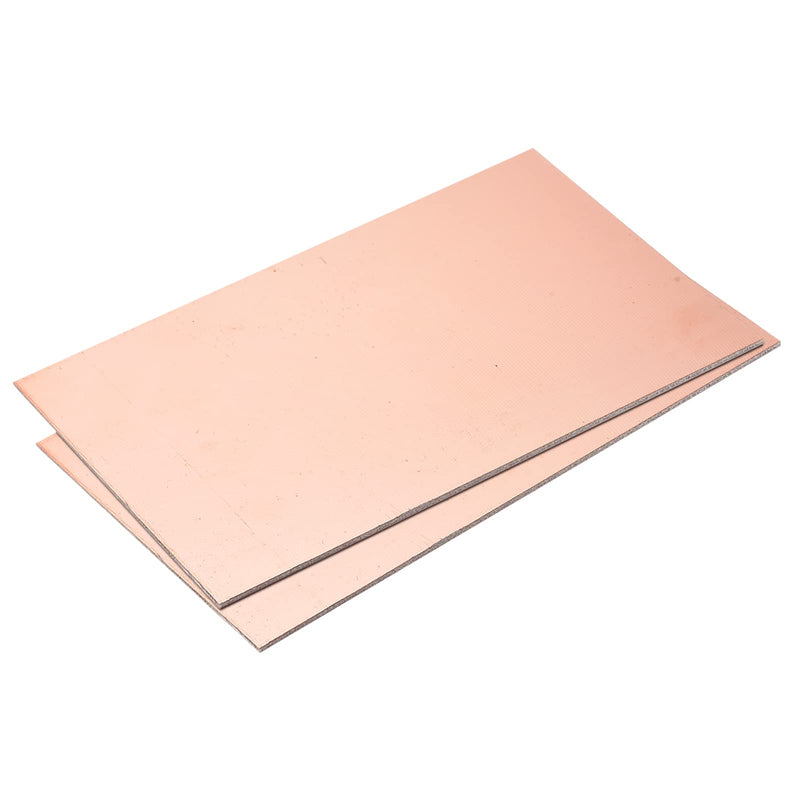 MECCANIXITY PCB Copper Clad Board Laminate 180mm x 120mm x 2mm FR4 Glass Fiber Double-Sided for Circuit Projects, Pack of 2 180mmx120mmx2mm