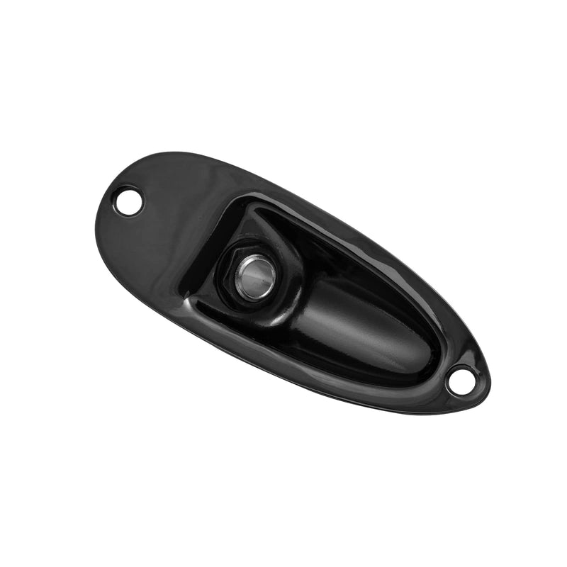 [AUSTRALIA] - Cheerock 1/4" Boat Style Guitar Strat Loaded Output Jack Input Jack for Electric Guitar Fender Stratocaster Strat ST Electric Guitar Replacement Parts (black) black 
