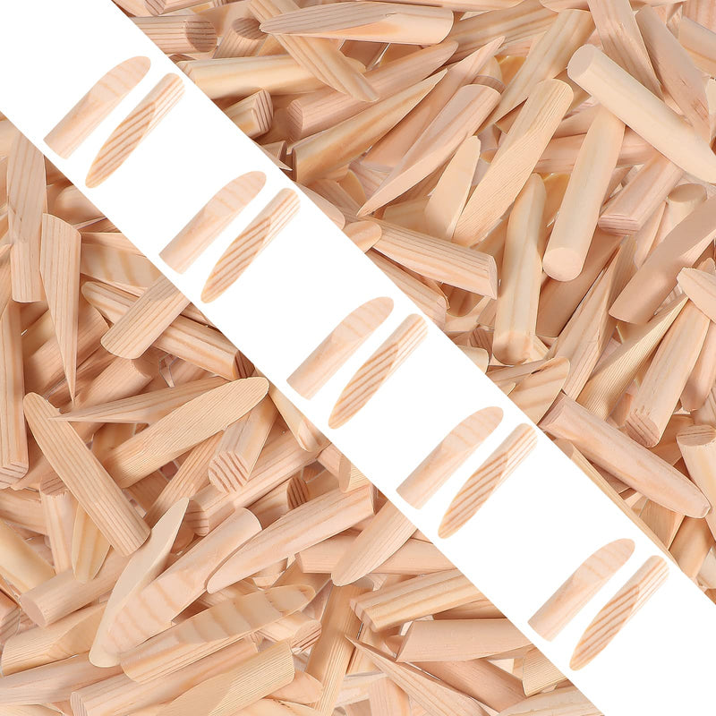 200 Packs Pocket Hole Plugs Solid Wood Dowels Pocket Hole Jig Paint Grade Wood Plugs Hardware Plugs with a Storage Box Wooden Hole Filler for Screw Holes