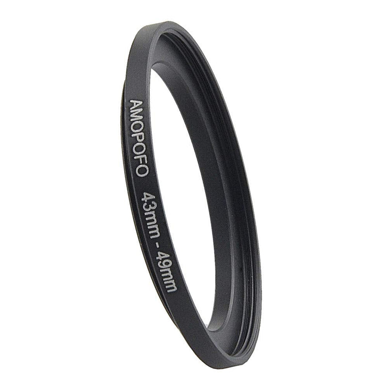 43mm Lens to 49mm Camera Filter Ring Compatible with for All Brands 43mm Lens and 49mm UV,ND,CPL Camera Filter Accessories 43mm-49mm