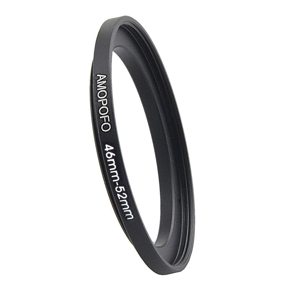 46mm Lens to 52mm Camera Filter Ring Compatible with for All Brands 46mm Lens and 52mm UV,ND,CPL Camera Filter Accessories 46mm-52mm