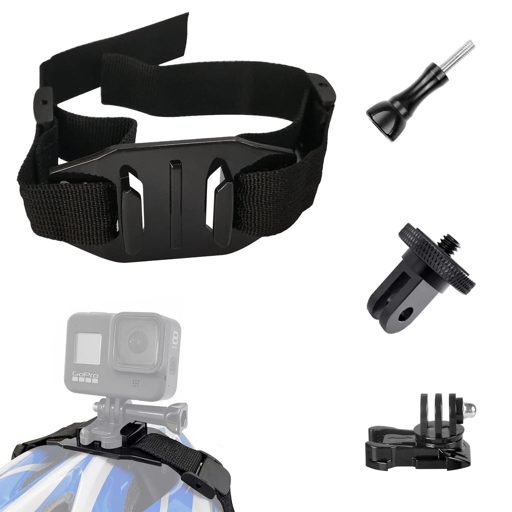Vented Helmet Strap Mount for Insta360 One X2 X R, Gopro Hero Series and DJI OSMO Action 2 Action Camera