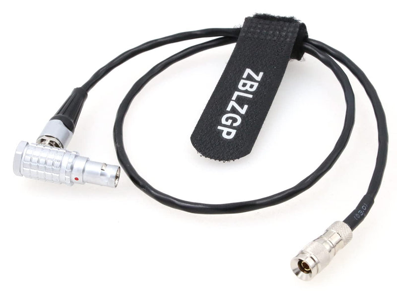 ZBLZGP Din 1.0/2.3 Male to EXT 9 Pin Right Angle Timecode Sync Cable for RED Komodo 6K Camera