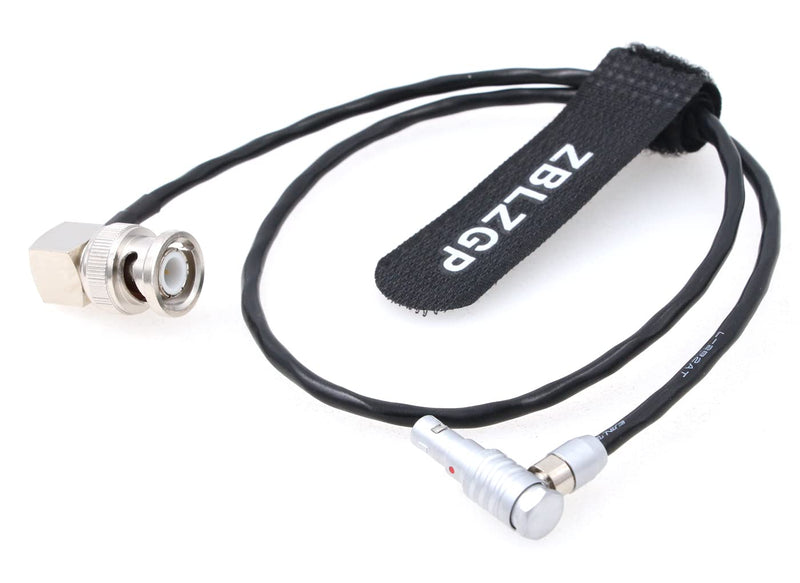 ZBLZGP Time Code Adapter Cable for Red Epic Scarlet Right Angle BNC Male to Right Angle 00B 4 Pin Male Nor1438 Cable elbow 4 pin
