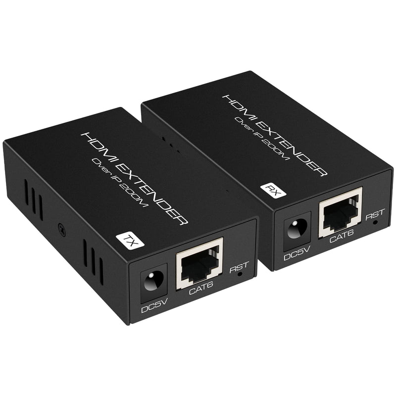 HDMI Extender Over Cat5e/6 Single 600ft Over IP/TCP Ethernet Full HD 1080P@60Hz Adapter