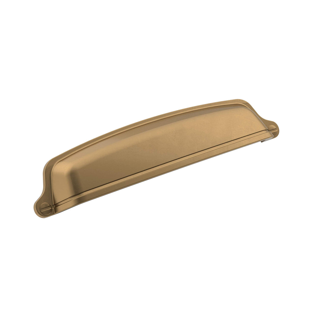 Amerock | Cabinet Cup Pull | Champagne Bronze | 5-1/16 inch (128 mm) Center-to-Center | Stature | 1 Pack | Drawer Pull | Cabinet Handle | Cabinet Hardware 5-1/16 in. Center-to-Center Pack of 1