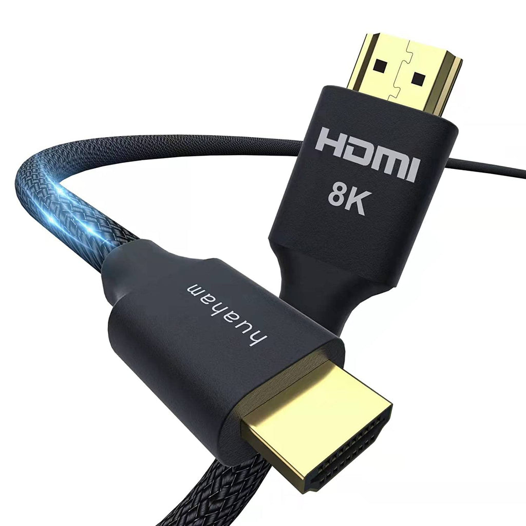 8K HDMI 2.1 Cable 6.6FT,48Gbps High Speed HDMI 2.1 Cord 8K@60Hz 4K@120Hz eARC HDCP 2.2&2.3 Dolby Compatible with PS5, Xbox, Roku/Fire/Sony/LG Apple TV(HDMI-2m/6.6ft) HDMI-2m/6.6ft