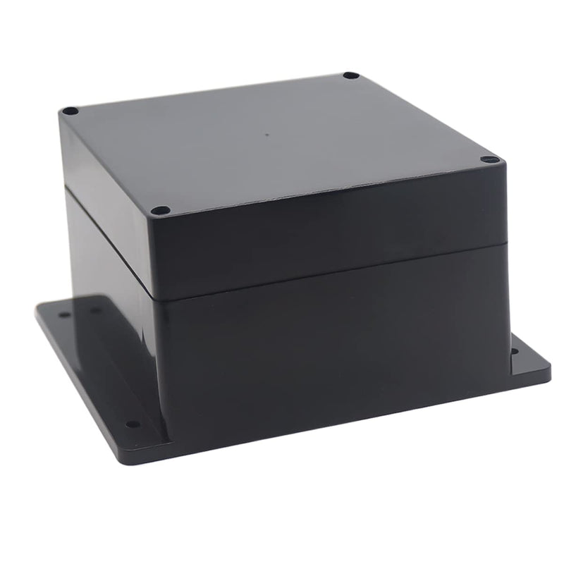 YETLEBOX Watertight Junction Box, IP67 Waterproof Project Box Durable ABS Plastic Electronic Enclosure Case for DIY Electrical Project with Wall Fixed Ear 6.30" x 6.30" x 3.54"(160 x 160 x 90 mm) 6.30" x 6.30" x 3.54"