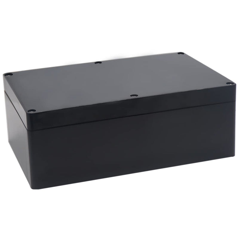 YETLEBOX Watertight Junction Box, IP67 Waterproof Project Box Durable ABS Plastic Electronic Enclosure Case for DIY Electrical Project Black 9.06" x 5.91" x 3.35"(230 x 150 x 85 mm) 9.06" x 5.91" x 3.35"