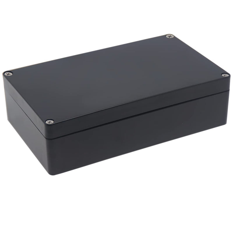YETLEBOX Watertight Junction Box, IP67 Waterproof Project Box Durable ABS Plastic Electronic Enclosure Case for DIY Electrical Project Black 7.87" x 4.72" x 2.20"(200 x 120 x 56 mm) 7.87" x 4.72" x 2.20"