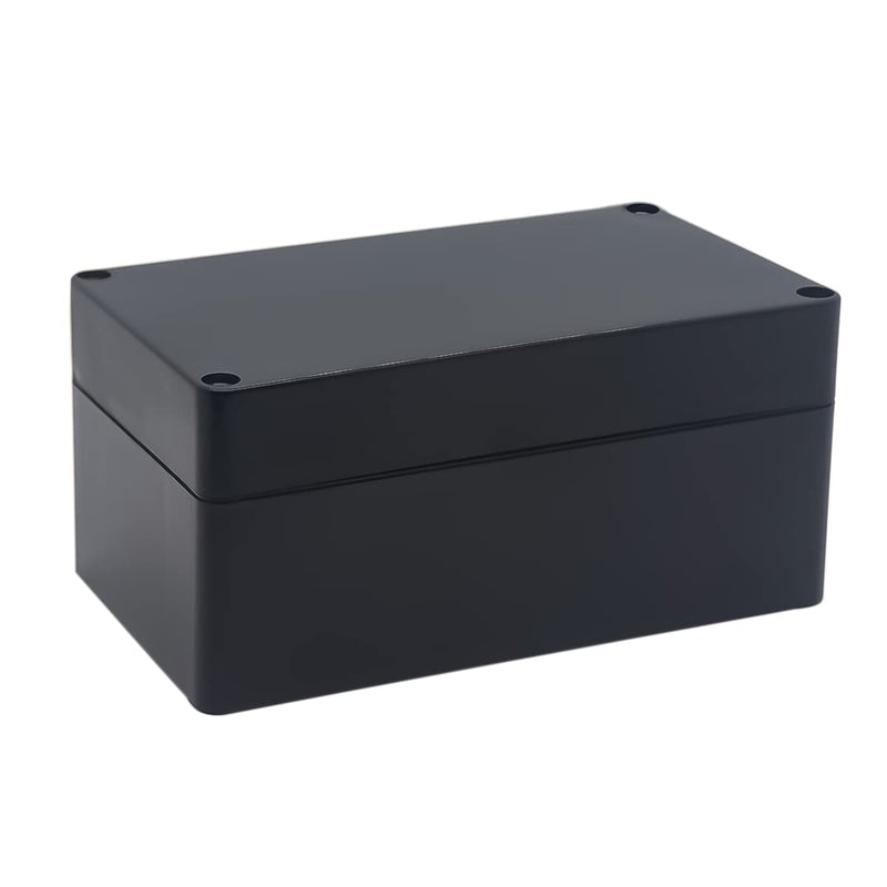 YETLEBOX Watertight Junction Box, IP67 Waterproof Project Box Durable ABS Plastic Electronic Enclosure Case for DIY Electrical Project Black 6.22" x 3.54" x 2.36"(158 x 90 x 60 mm) 6.22" x 3.54" x 2.36"