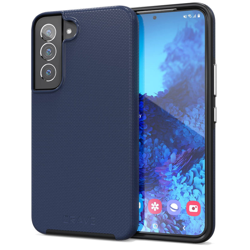 [AUSTRALIA] - Crave Dual Guard for Samsung Galaxy S22 Case, Shockproof Protection Dual Layer Case for Samsung Galaxy S22 5G - Navy 