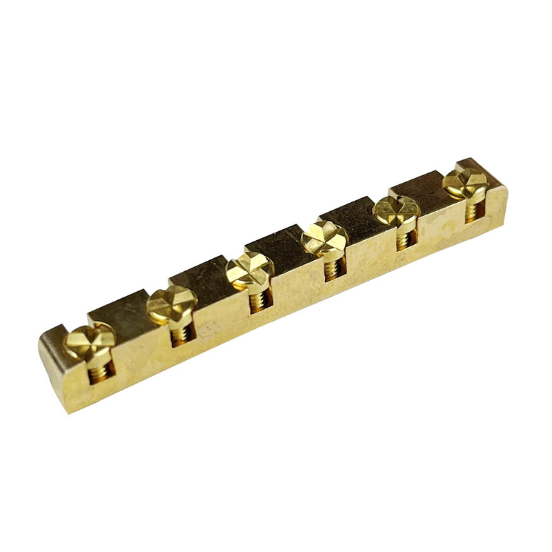 Kaynes 42mm Height Adjustable Brass Guitar Nut Replacement for Telecaster Tele Stratocaster Strat ST TL Style Electric or Acoustic Guitar (42mm for ST/TL Guitar) 42mm for ST/TL Guitar