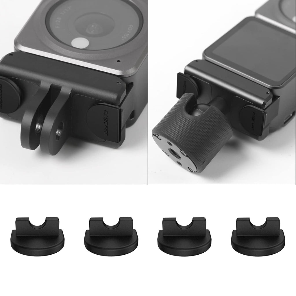 O'woda Original Adapter Fixed Lock Buckle for DJI Action 2, Silicone Buckle Clamps, Sports Camera Accessories (4 PCS) Action 2 Stabilizer
