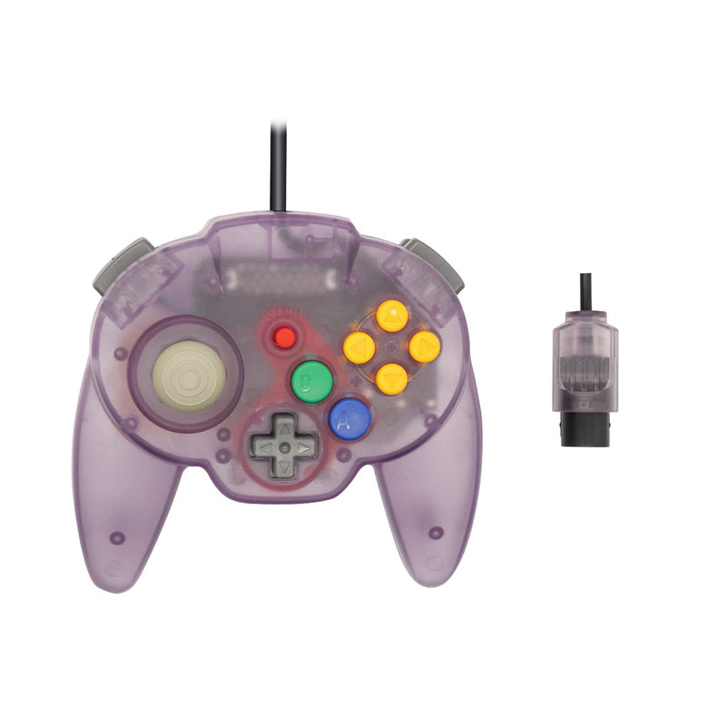 [AUSTRALIA] - Intec Gaming Warrior 64 Wired Controller for Original Nintendo 64 N64 Console (Purple) Purple 