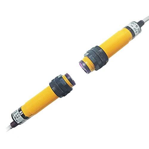 ATO 1 Pairs M18 Infrared Through-Beam Photoelectric Switch Sensor, Round Type DC 6-36V M18 NPN NC