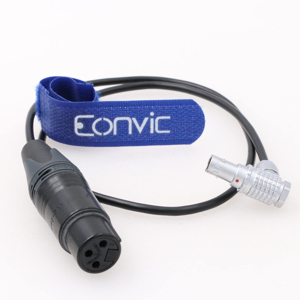 Eonvic Camera Audio Cable Right Angle 0B 6 Pin Male to XLR 3 Pin Female for ARRI Alexa Mini LF Camera