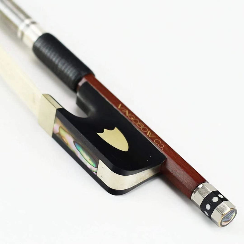 VINGOBOW 1/2 Size PERNAMBUCO Cello Bow For Professional Players Deep and Powerful Sound Natural Horsehair, Art No.430C