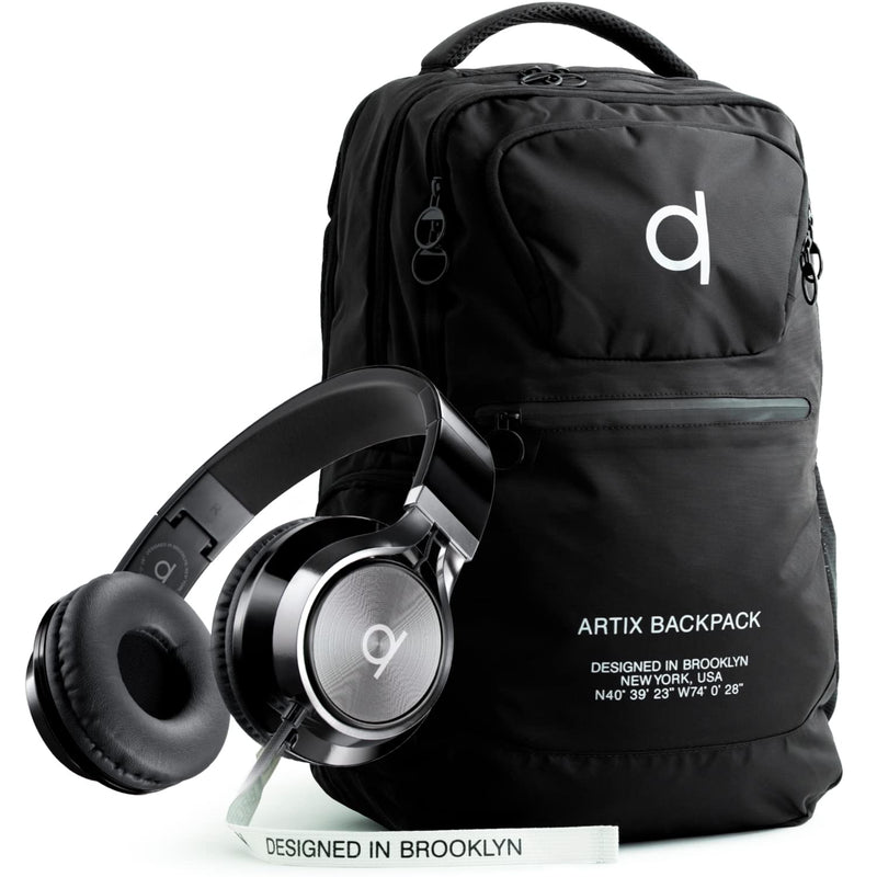 Artix CL750 Foldable Noise Isolating On Ear Headphones & Artix Comfortable Laptop Travel Backpack