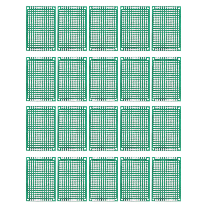 MECCANIXITY PCB Board Single Sided Printed Circuit Prototyping Boards Plated Through Holes for DIY Soldering Electronic Projects, 40mmx60mm, Pack of 20