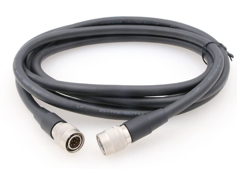 ZBLZGP RCP OCP ROP Remote Control Cable Hirose 10 Pin Male to Female for Panasonic 300/50 Studio Camera RC10 CCU MSU (2M) 2M