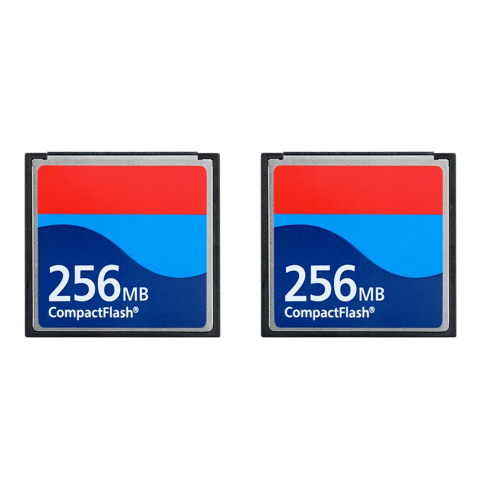 Two Pack 256MB CompactFlash Memory Card Digital Camera Card Industrial Grade Card