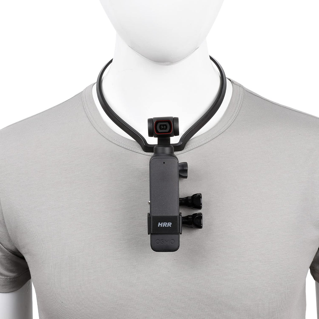 Neck Mount Holder Compatible with DJI Pocket 2 and DJI Osmo Pocket 1, with Frame Extension Arm POV Chest Holder Acceeories for First-View Shooting