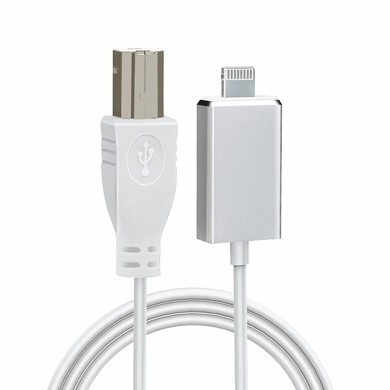 [Apple MFi Certified] Lightning to MIDI Cable,USB OTG Type B Cable for Select iPhone, iPad Model Connect Midi Controller,Electronic Music Instrument,Midi Keyboard,Recording Audio Interface,Microphone