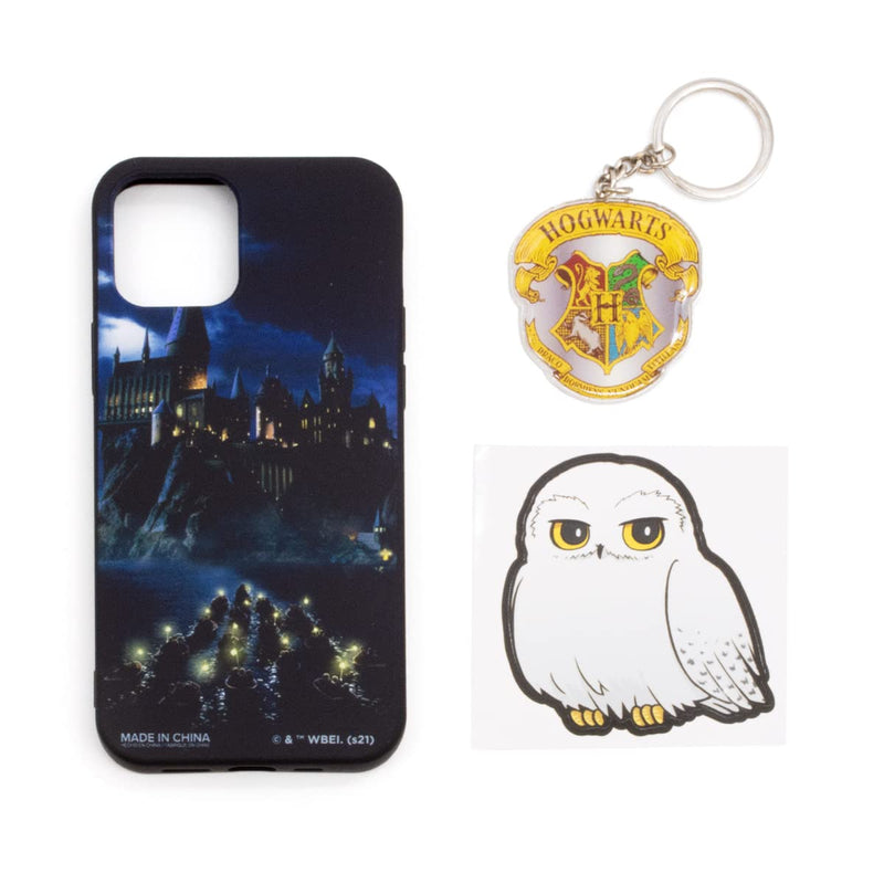Harry Potter Tech Accessory Bundle with iPhone 12 case, Keychain and Phone Decal