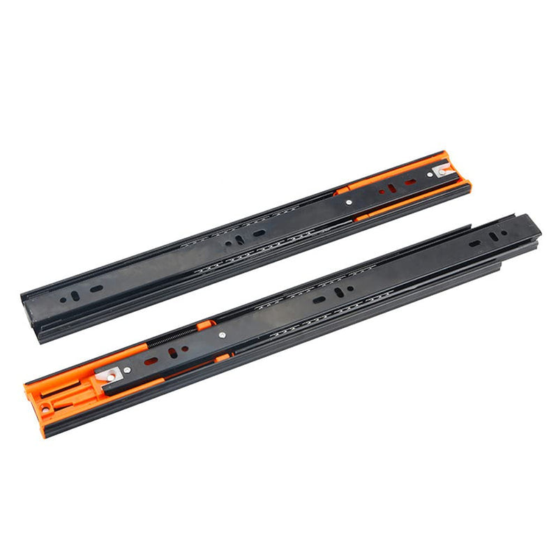 JEDFORE Pair of 14 Inch Solf Close Metal Drawer Slide Full Extension Ball Bearing Side Mount Heavy Duty Drawer Slides